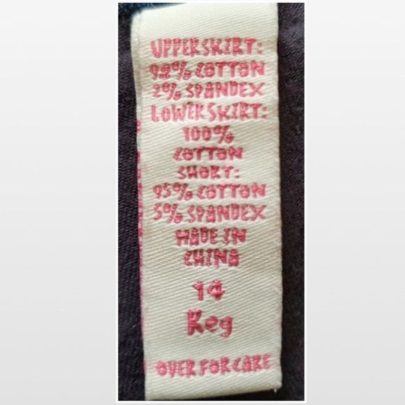 Justice Skorts Kid Girls Size 14 Blue Denim Distressed Camo Peace Ruffles Pocket - Picture 12 of 14